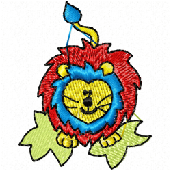 Lion Embroidery Design 8